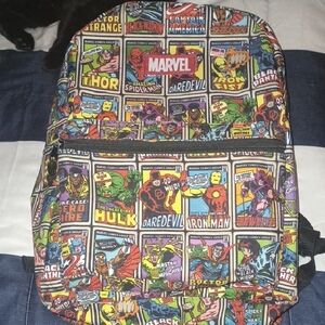 Marvel Red and Blue Comic Backpack
